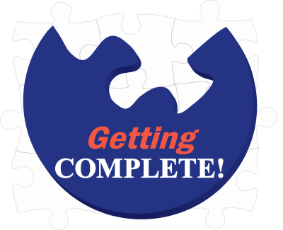 Getting:  COMPLETE! Logo